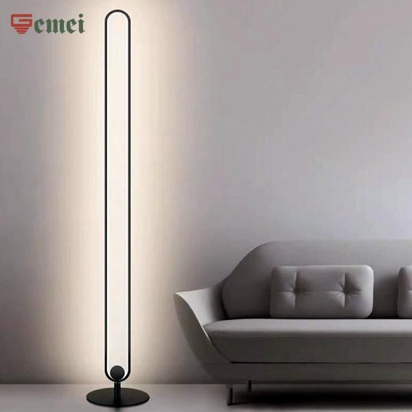 U-Shaped RGB Corner Dimmable Floor Lamp for Hotel Bedroom