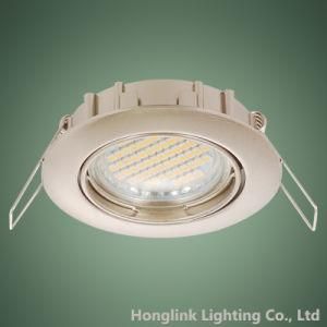 Satin Nickel Die-Cast Aluminum Tilt Recessed Ceiling Light Fixture LED Downlight