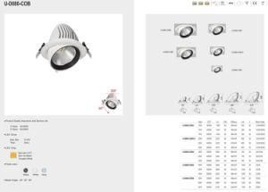 4000K Flicker Free 30W Round Ceiling Spotlight LED Zoom Downlight LED Downlight