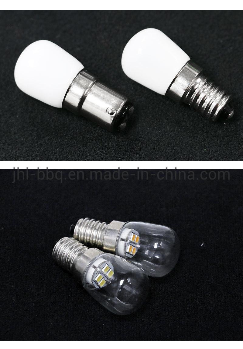 LED Bulb T22 E12 and E14 Special Designed for Application of Electronic Refrigerator with Ceramic Body and Milk Matte Glass Shell or Transparent Shell