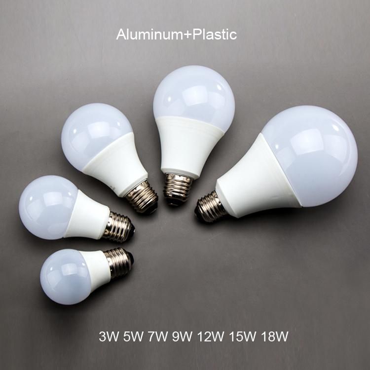E27 Aluninum and Plastic Cover LED Lamp with Good Price