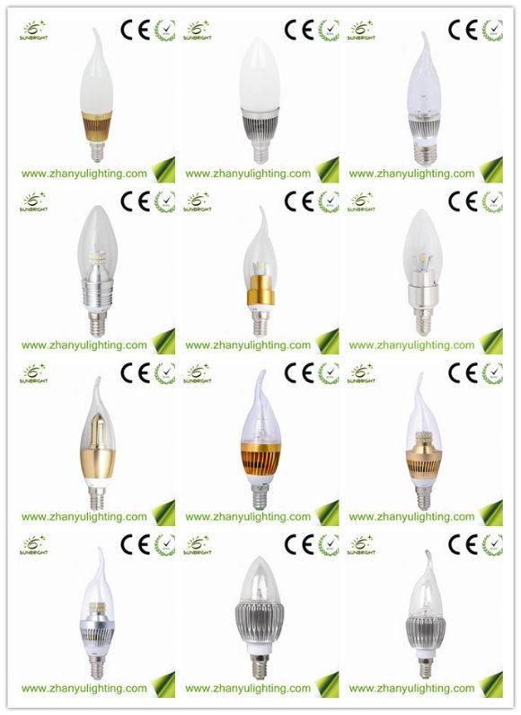 Die-Casting Aluminum E27 LED Candle Bulb