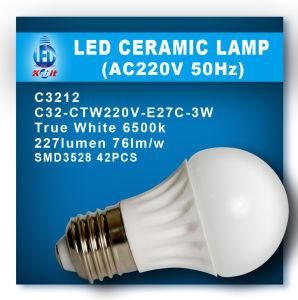 3W LED Ceramic Bulb (C31-CTW110V-E27B-3W)