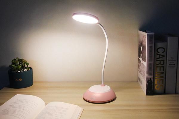 Color Ring Touch Table Lamps 6W White Black Pink Green Blue Grey