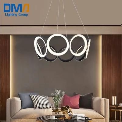 Hot Selling Indoor Modern Acrylic LED Lighting Circular Ceiling Lamp Stylish Simplicity