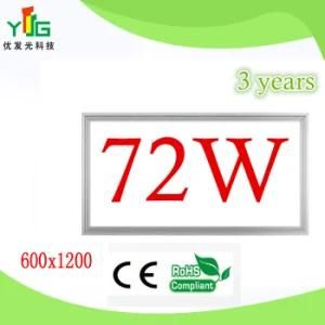 CE RoHS FCC UL SAA Approved 72W LED Panel Light 2X4ft