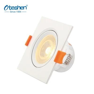 Oteshen Ceiling LED Spotlight 3W Square LED Downlight, Adjustable, Easy Assembling