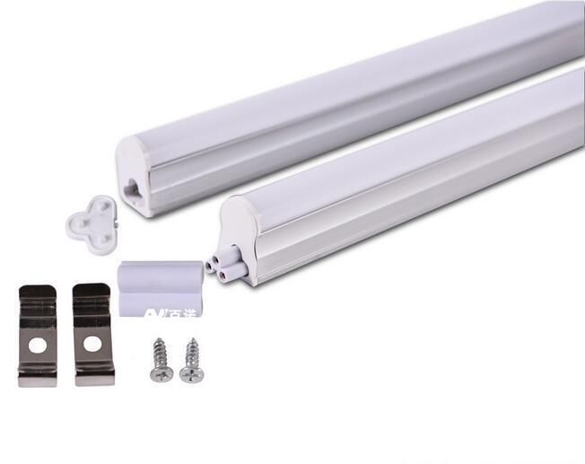 LED T5 Tube Light with Frosted PC Cover 0.3m 4W 3000K Warm White 90lm/W