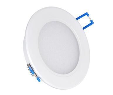 Round Ceiling Lighting Silver Slim Recessed LED Downlight 3W 2.5 Inch 5000K