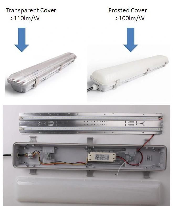 IP65 30W 2FT LED Linear High Bay Light with PC Cover Industrial LED Tri-Proof Lights