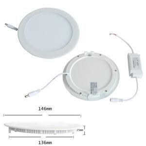 Battery Operated LED Ceiling Light 6&quot; 12W LED Downlight Panel Ceiling Light Fixture 6000k White Free Shipping