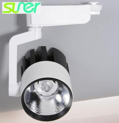 30W COB Track Lighting Adjustable LED Ceiling Spotlight 4000K Nature White