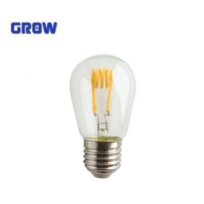 Vintage Bulb S14 1.5W/2W/4W Soft Filament LED Global Bulb Edision Decorative Bulb for Indoor Lighting