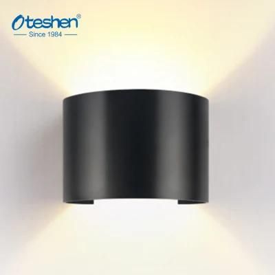 Circular IP65 Aluminum LED up and Down Wall Lights 6W