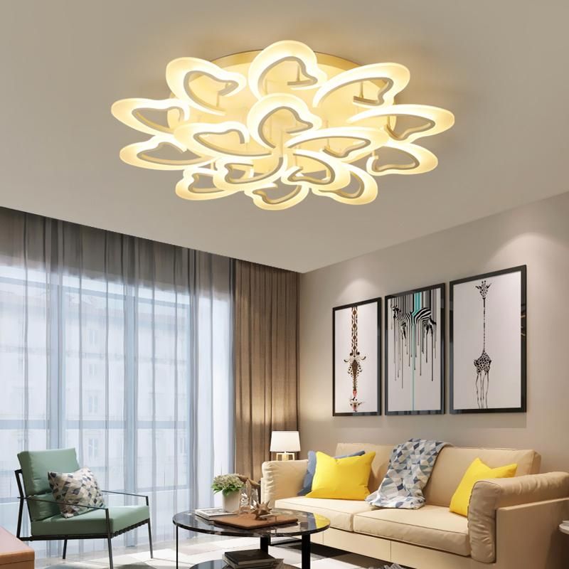 Flower Shape Acrylic LED Ceiling Lights Smart Control