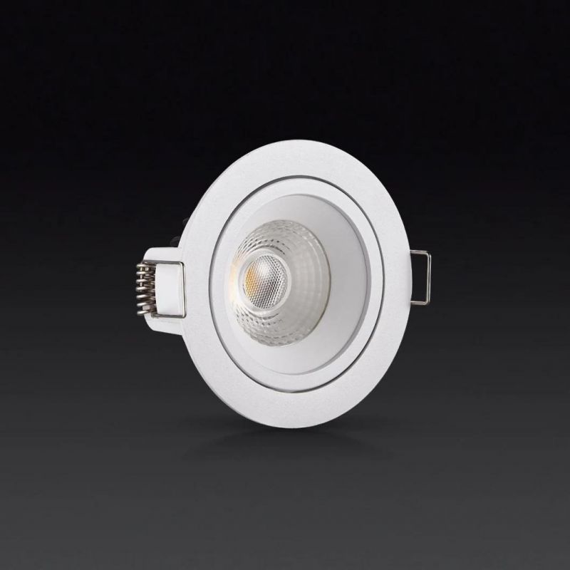 Ce/RoHS Certified IP44 Frame Changeable COB LED LED Downlight