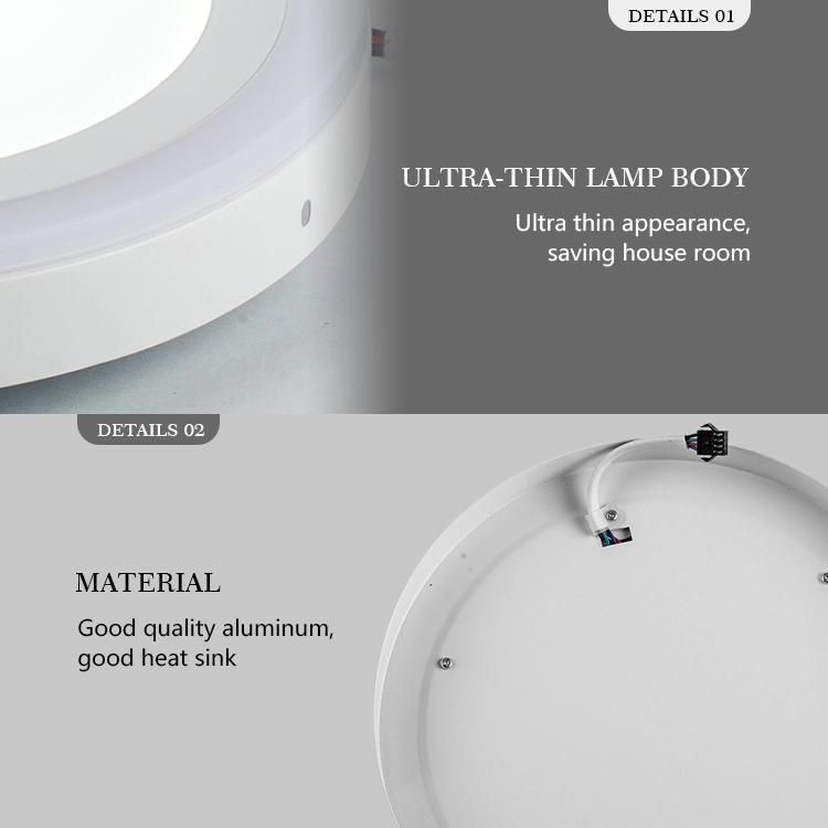 18+ 6W Recessed Round Square LED Downlight Panel Light