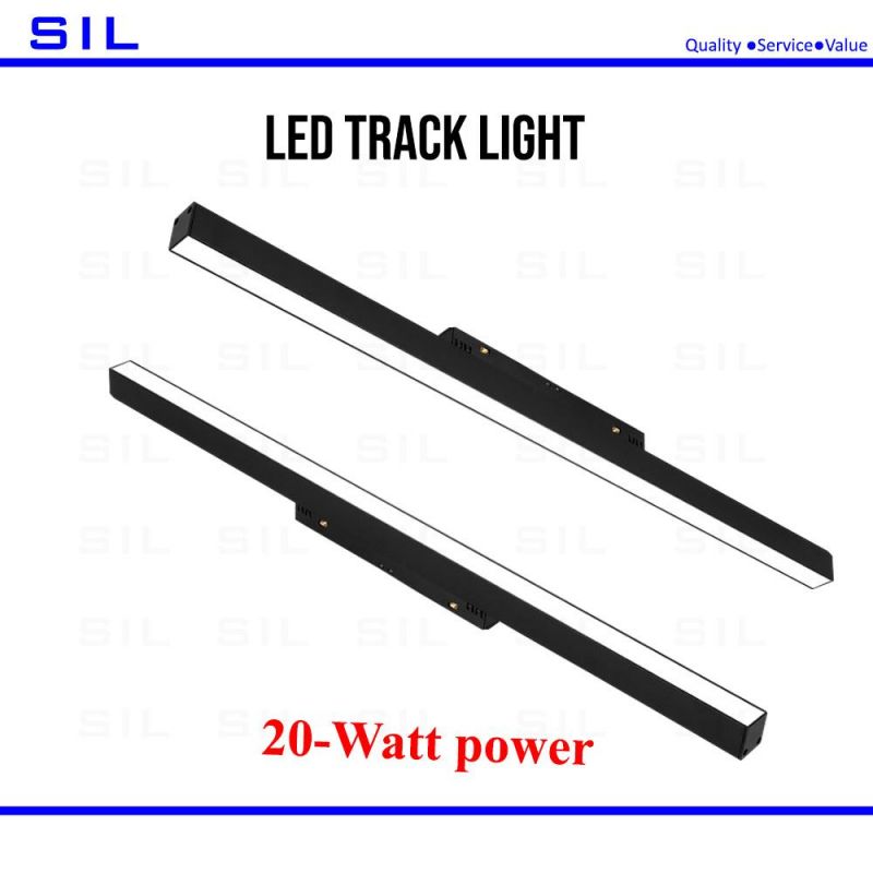 High Quality Linear Brass Rail System Lights Magnet Lighting Recessed 48V Smart Magnetic Suction LED Trac Spot Light 20watt LED Track Light
