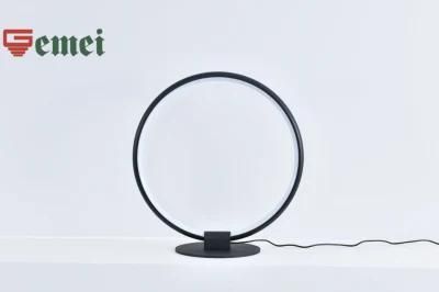 Modern and Simple Round RGB Table Lamp Indoor Colorful Ornaments