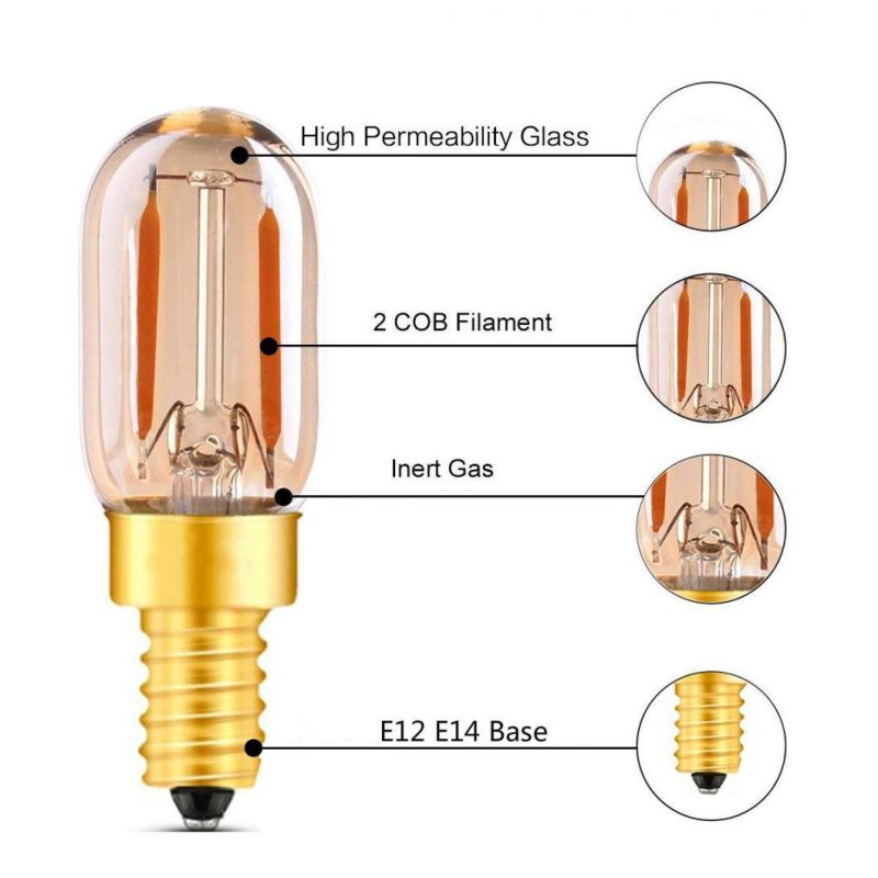 2200K 12V 24V COB Filament E14 LED Bulb