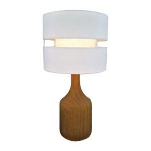 Wooden Base Modern Desk Lamp Decorative Table Lamp for Bedroom Hotel