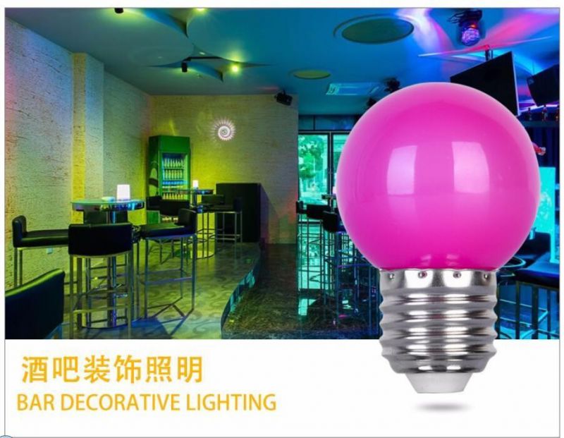 Colorful Decoration LED Bulb 1W Festival Lighting LED Lamp
