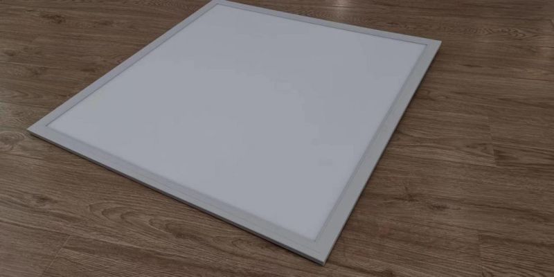 48W Edge-Lit 595*595*10 High Power Factor Dimmable Aluminum Slim Recessed Pendant LGP LED Panel Light for Office, School, Hospital Bank Engineering Projects