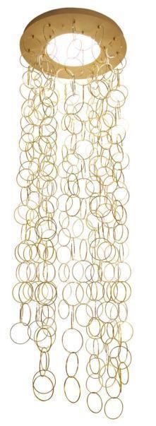 Masivel Golden Circle LED Chandelier Indoor Pendant Lighting