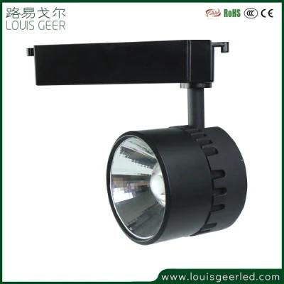 2021 Wholesale Modern Store Home Black White Adjustable COB 30W LED Track Lights