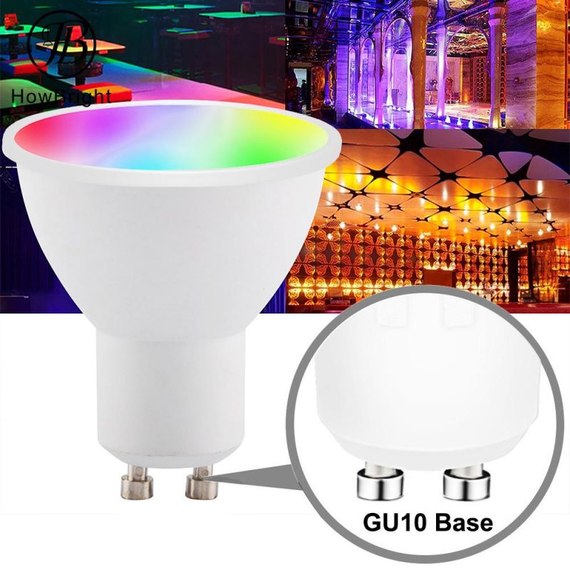 How Bright Factory Price RGB GU10 MR16 Bulb Colorful Bulb for Home and Shop Christmas Decoration RGB GU10 Bulb