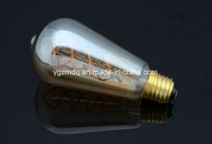 St58/S19 Flexible Filament LED Light Bulb with E26 Screw Base