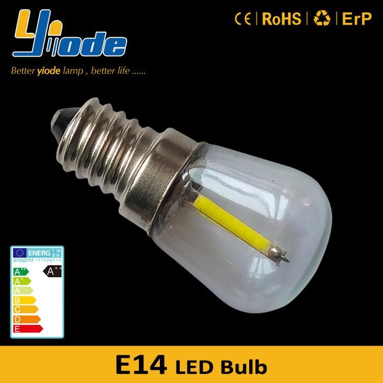 Glass 1 Watt E14 LED Filament Candle Bulb