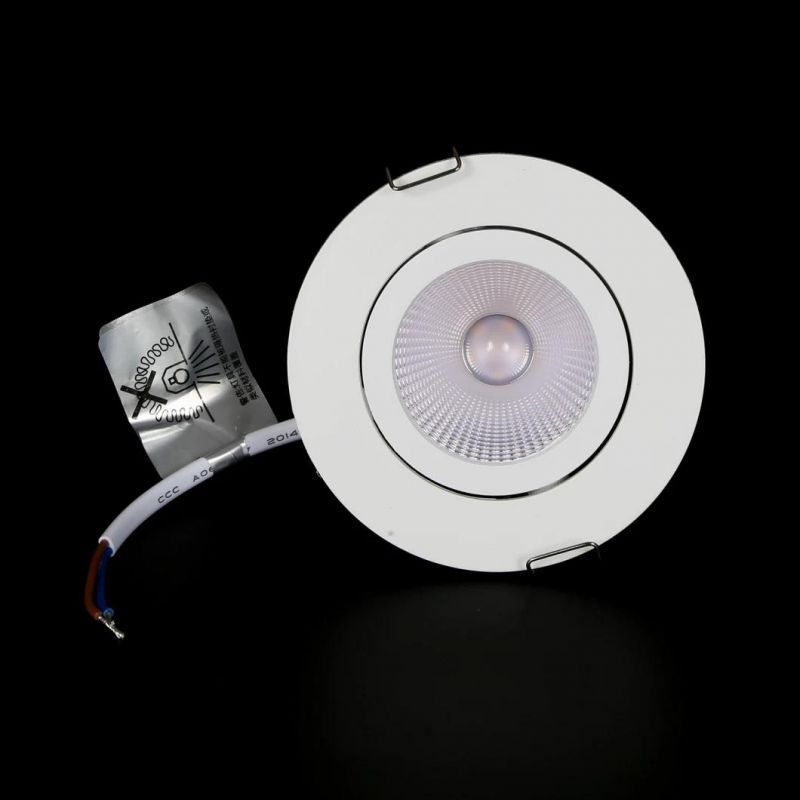 High Quality Recessed Adjustable LED Down Spot Light for Wholesale and Hotel and Apartment Residential Rooms