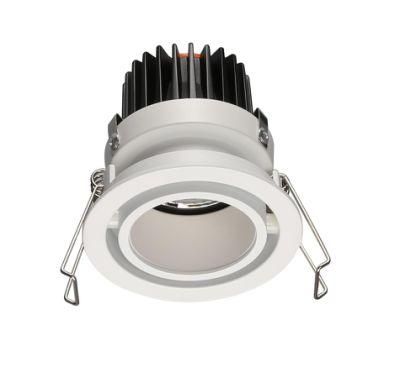 White Color Aluminum Recessed LED Light Mounting Ring Plus LED Downlight Module