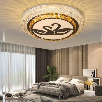 Dafangzhou 96W Light LED Ceiling Light China Supplier Copper Flush Mount Ceiling Light Antique Style Round Ceiling Lamp Applied in Study Room