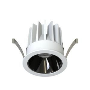 Anti-Glare High Efficiency Down Light CE RoHS Certificate 0-10V Dimming LED COB Down Light