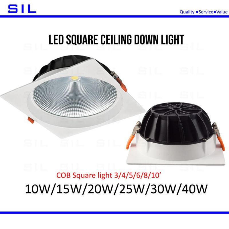 China Factory Indoor Lighting Adjustable LED Downlight COB Downlight 10W Ceiling LED Down Light