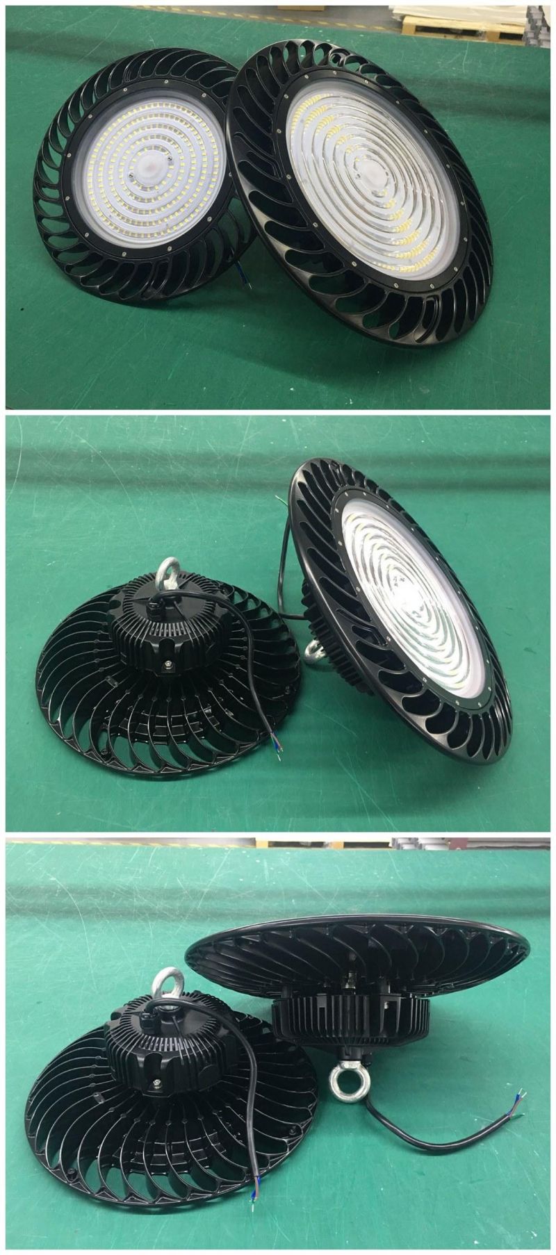 150W 200W 250W Interior UFO Highbay Light Fixture for Skatepark