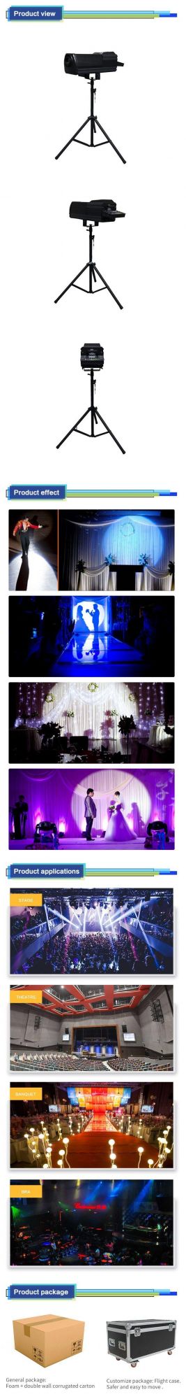 Wedding Satge Lighting LED 15r 300W Follow Spot Light