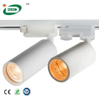 Black or White or Golden Color 4-10W Die-Cast Aluminum COB Dimmable Track LED Ceiling Spot Light