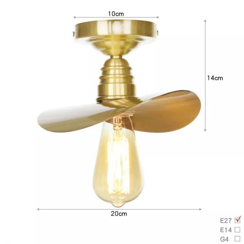 Wholesale Industrial Style Ceiling Light Home Decorative Ceiling Glass Lamp for House