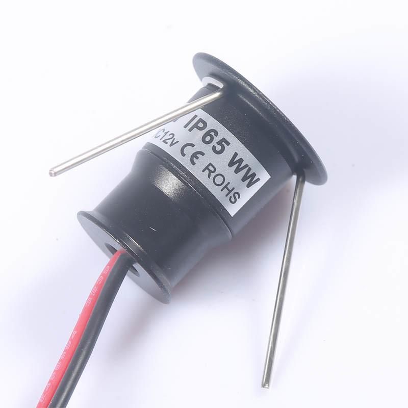 1W 12V LED Cabinet Lamps Stair Wall Spotlight 15mm Cutout Ceiling Downlight CE RoHS DIY Lighting