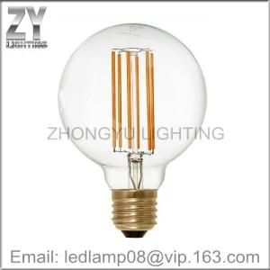 G125 8W E27 Clear LED Filament Bulb / LED Filament Lamp / LED Light / LED Lighting / Dimmable LED Bulb / Dimmable LED Lamp