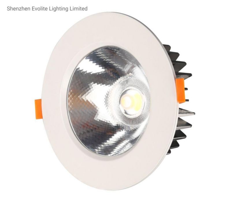 Best Price Indoor Die-Casting Aluminum Slim Round 3000K 4000K 6500K Down Light, 50000 Hours CCC CE Certed Recessed 12W/21W LED Downlight Factory