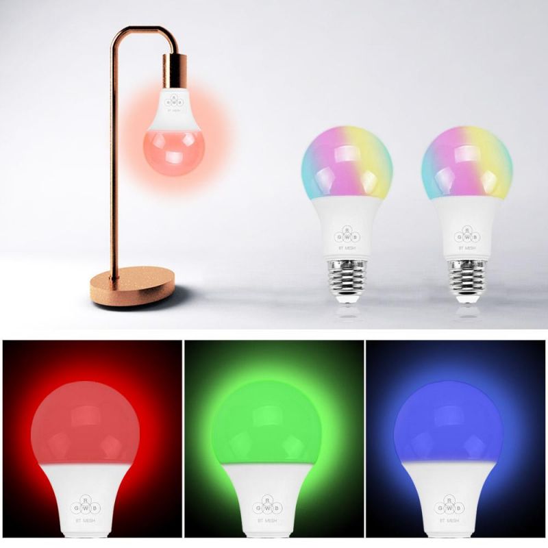 How Bright Factory Price RGB E27 A60 Bulb Colorful Bulb for Home and Shop Christmas Decoration RGB E27 Bulb