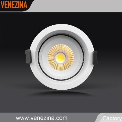 Cast Aluminum Deep COB LED IP44 Recessed Down Light