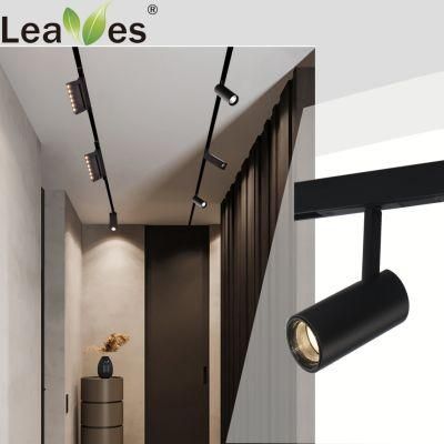 Euro Modern Magnetic Warm White IP44 Aluminum CE/UL 90-260V Epistar Spotlight Ceiling Living Room Showroom LED Track Light