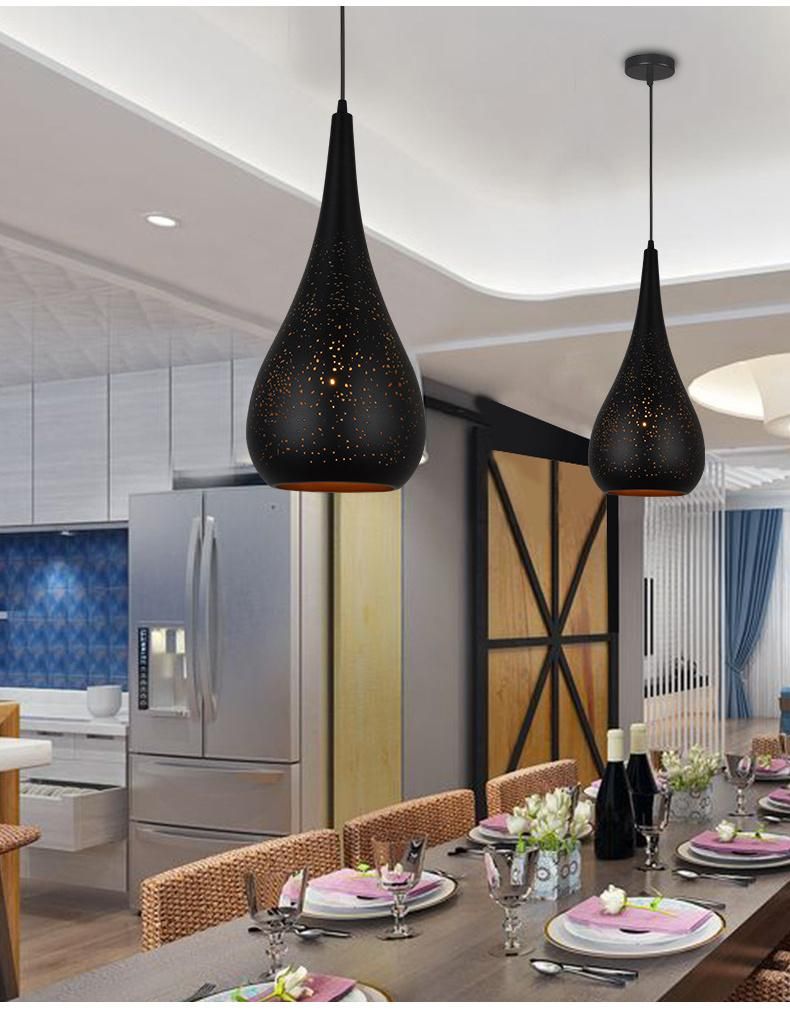Modern Style Artistic Creativity Chandelier Simple LED Modern LED Black Pendant Lamp for Living Room