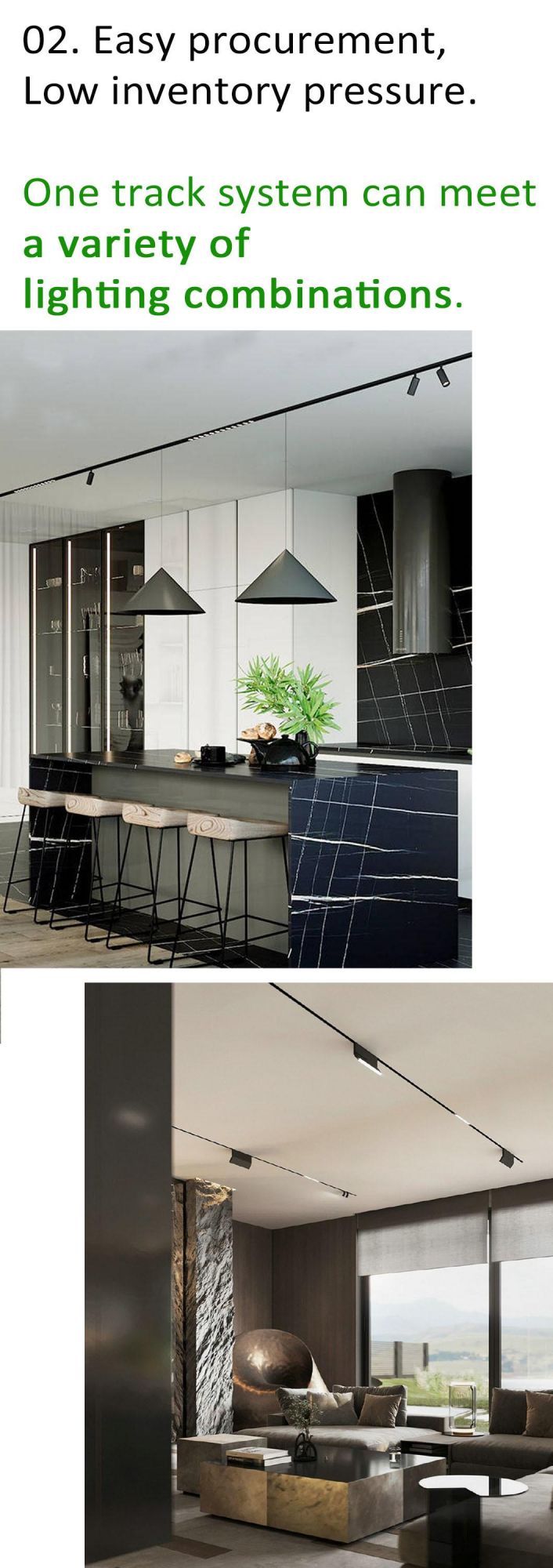 9W 12W 18W 25W Magnetic COB LED Track Spot Light