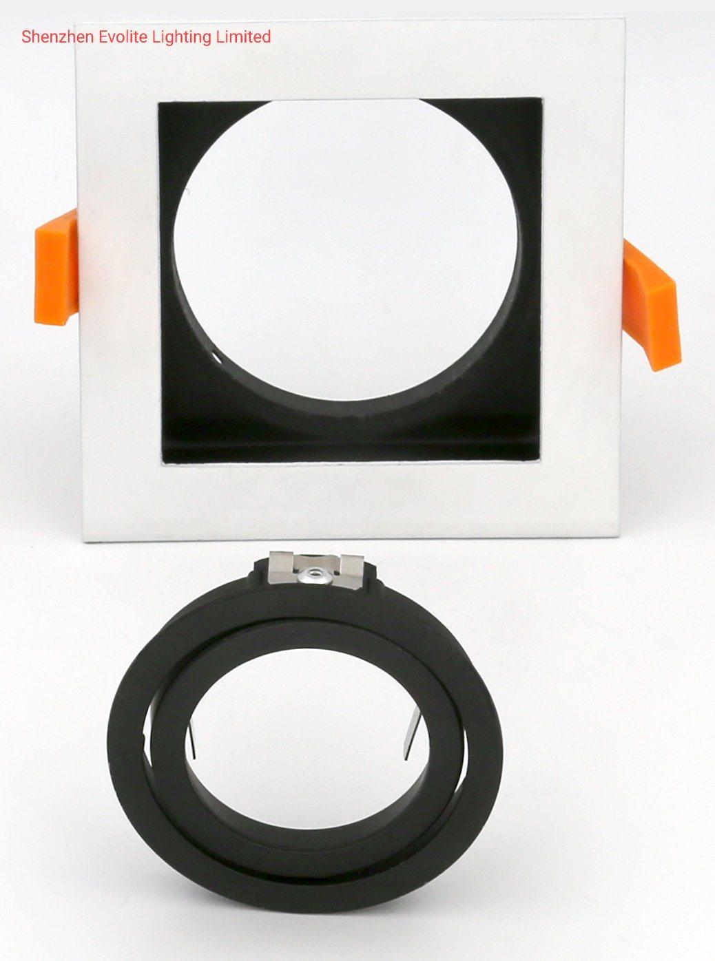 LED Downlight Housing Square LED Downlight Module Mounting Rings with CE